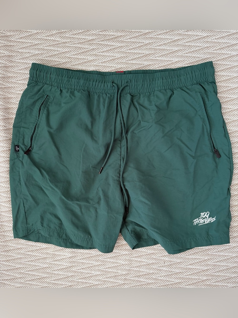 100 Thieves Green Alpine Nylon Shorts Size 3XL